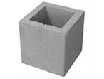 Meio bloco de concreto